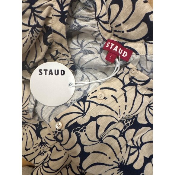New NWT STAUD Mini Vince Print Dress Sz S MSRP $395 - Picture 7 of 7